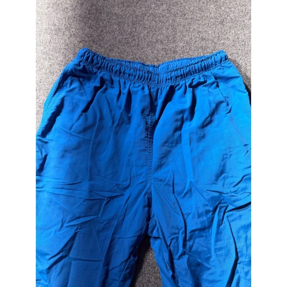 Lands End Vintage Mens Blue Supplex Nylon Windbreaker Pants Made in USA Size 34